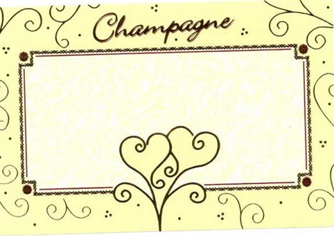 Etiquette Champagne Mariage Etiquette Pre Imprimee Champagne